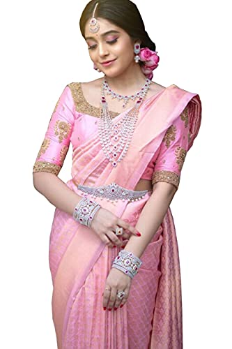 Applix Style Banarasi Silk Saree with Blouse Piece