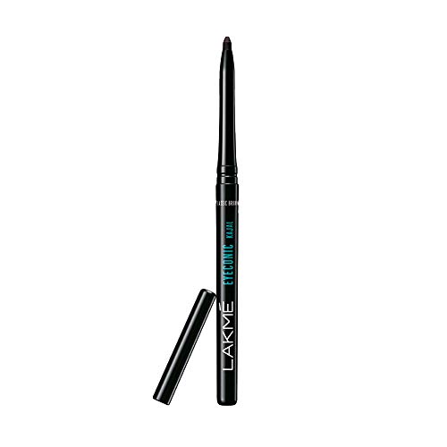 Lakme Eyeconic Black Kajal, Matte Kohl Liner in a Twist Up Pencil - Waterproof, Smudge Proof & Long Lasting Eye Makeup, 0.35 g